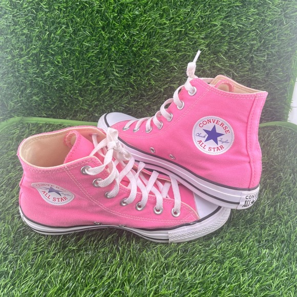 Converse Chuck Taylor All Star Pink High Top Sneakers Women's 7 Classic Retrofit - Picture 10 of 15